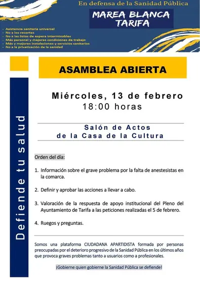 Cartel reuni&oacute;n 13-2-19