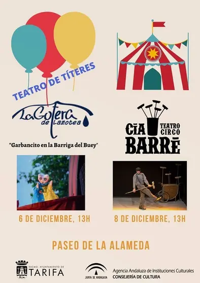 Cartel de las actividades.