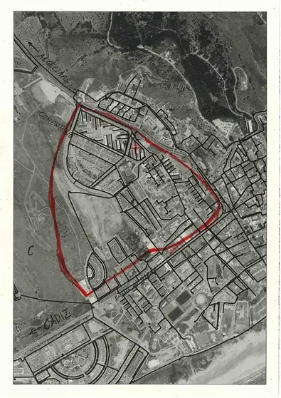 Plano de la zona afectada.