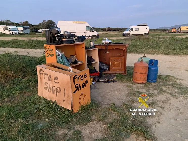 Campamento ilegal.