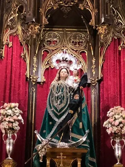 La Virgen, en San Mateo.