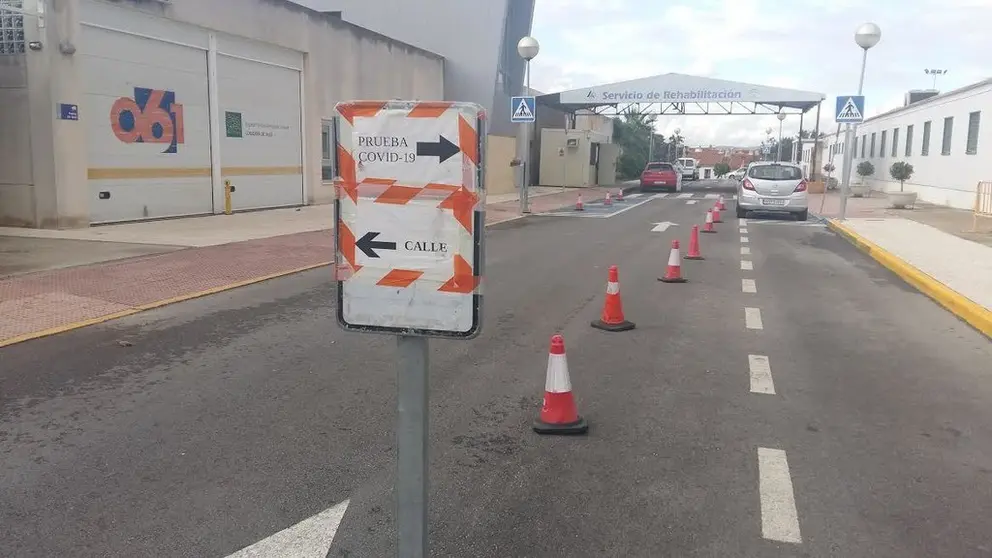 Punto de autocovid del Punta de Europa.