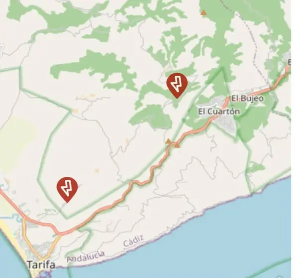averia luz mapa