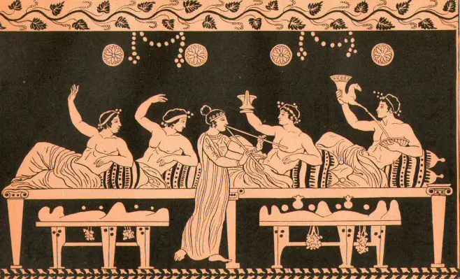 banquete en grecia