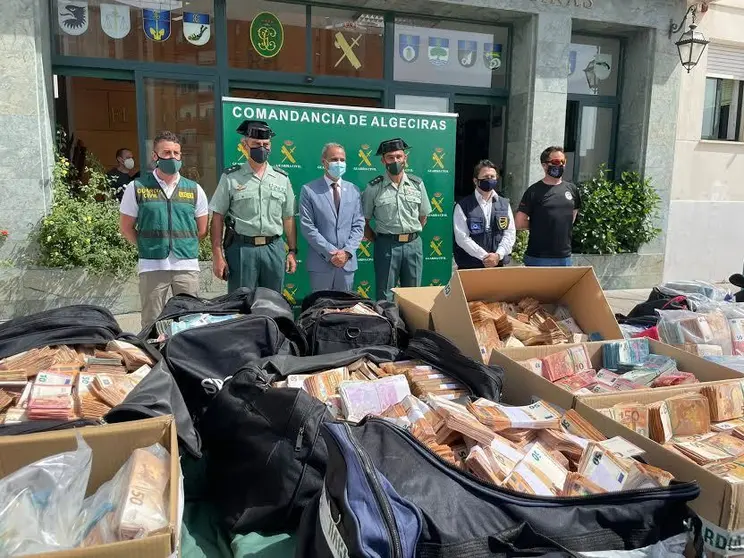 Dinero incautado en la 'Operaci&oacute;n Jumita'.