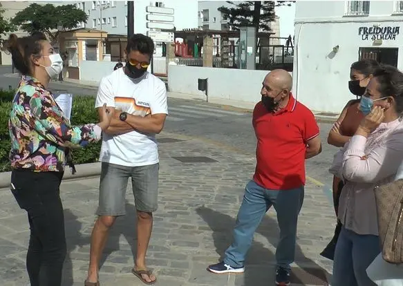 Un momento del rodaje.