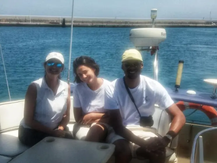 Naomi Scott, en el Marina Blue
