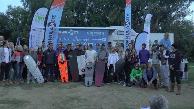 Los participantes tras la prueba.