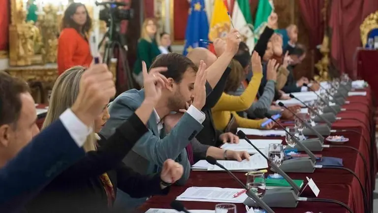 Un momento del pleno.