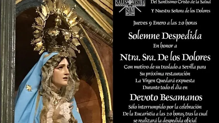Cartel del besamanos.