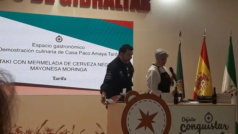 Un momento de la muestra culinaria hoy en Fitur.