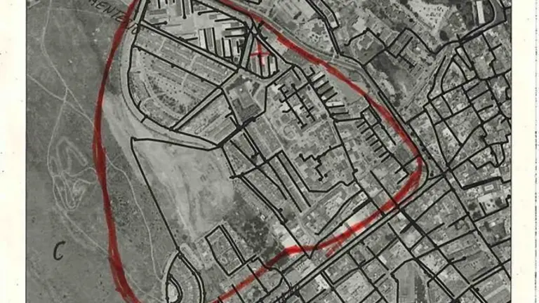 Plano de la zona afectada.
