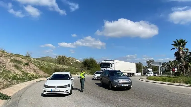 Guardia Civil en un control.