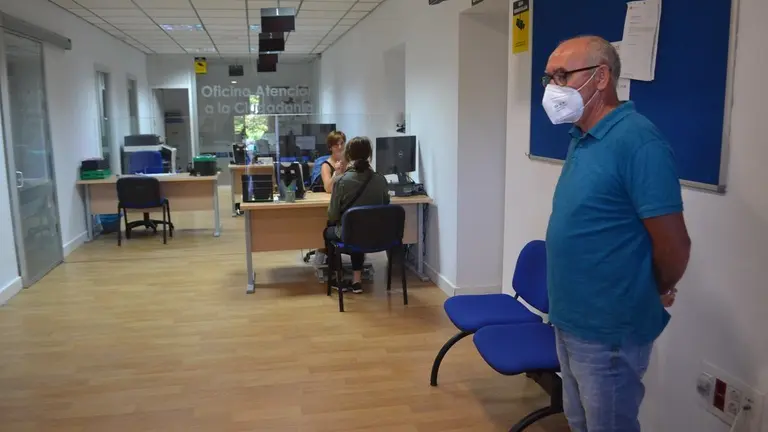 Imagen de la oficina, esta ma&ntilde;ana.