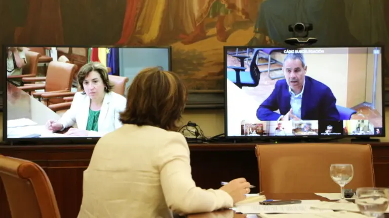 Un instante de la reuni&oacute;n.