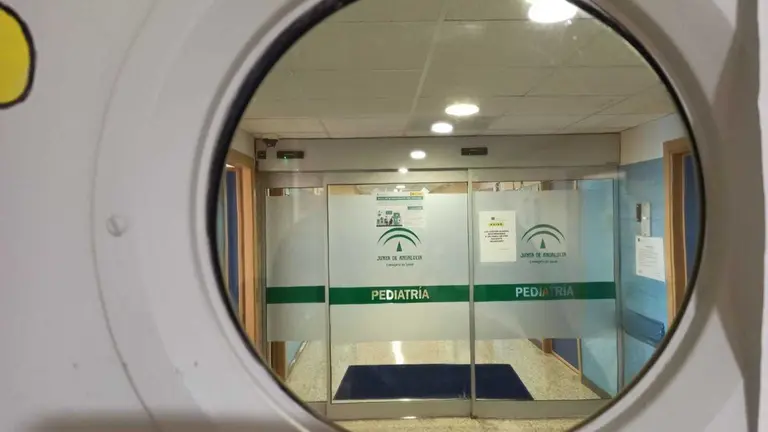 Un pasillo del hospital.