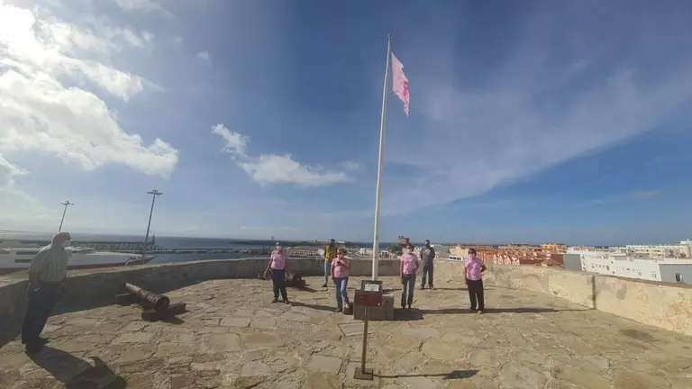 bandera rosa