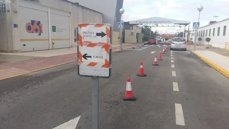 Punto de autocovid del Punta de Europa.