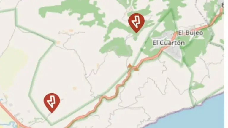 averia luz mapa