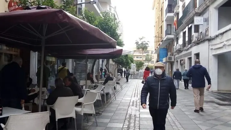 Una terraza.