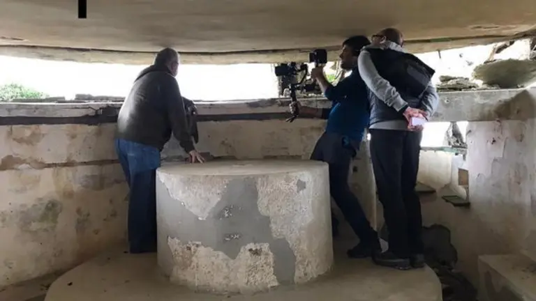 Un momento de la grabaci&oacute;n.