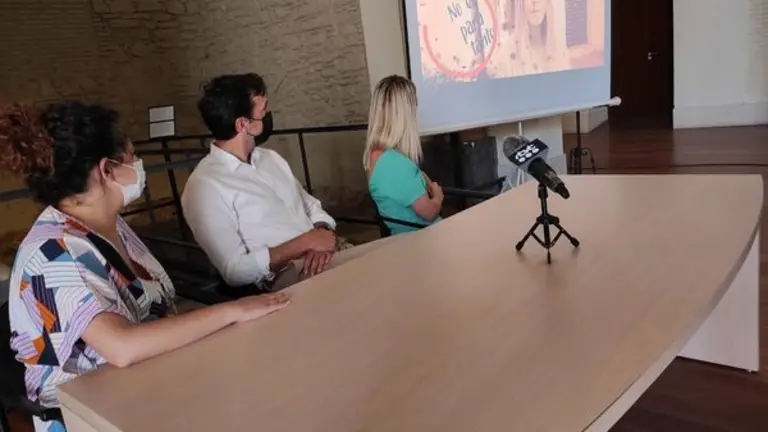 Un momento de la presentaci&oacute;n del spot.
