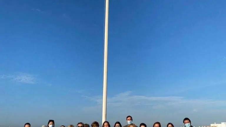 bandera rosa