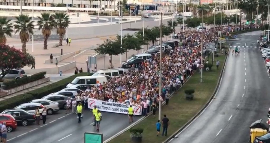 manifestación sanidad