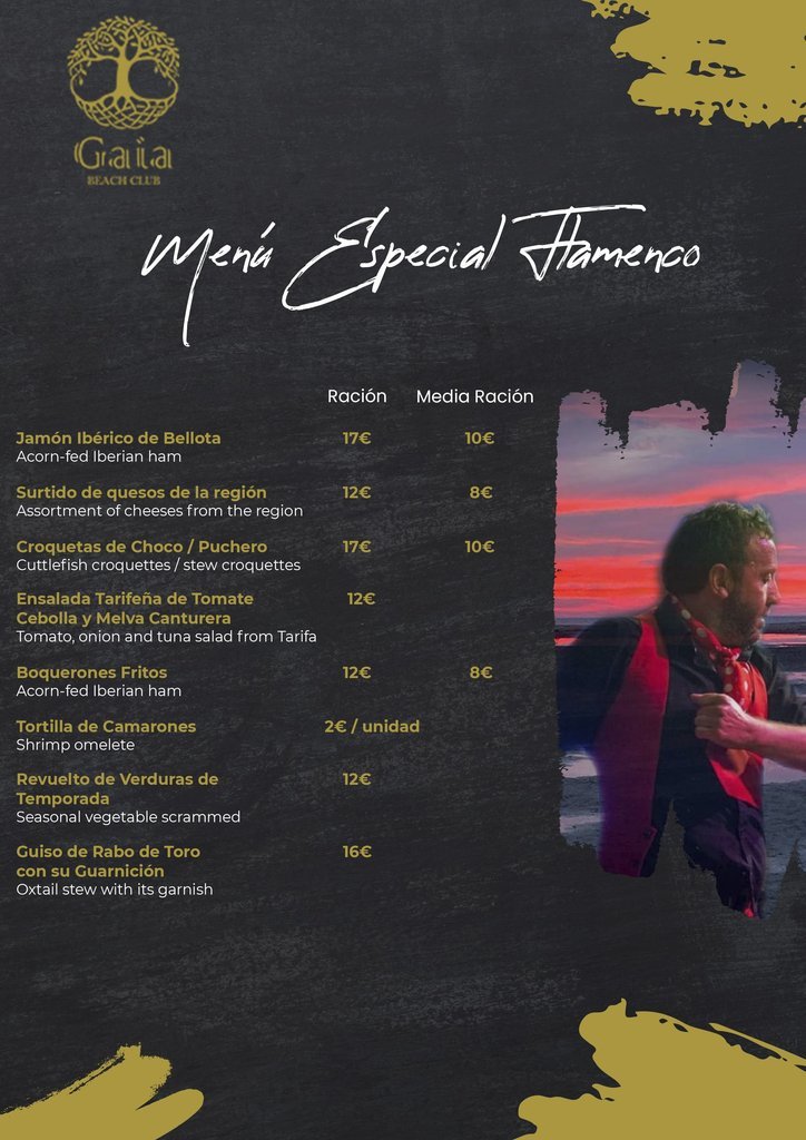 Menu Flamenco